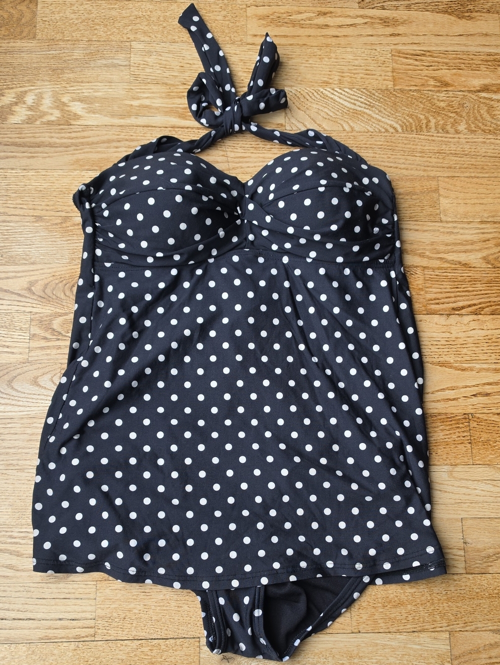 (8) Jantzen Polka Dot One Piece Halter Swimsuit Rockabilly 50s Vixen Classic